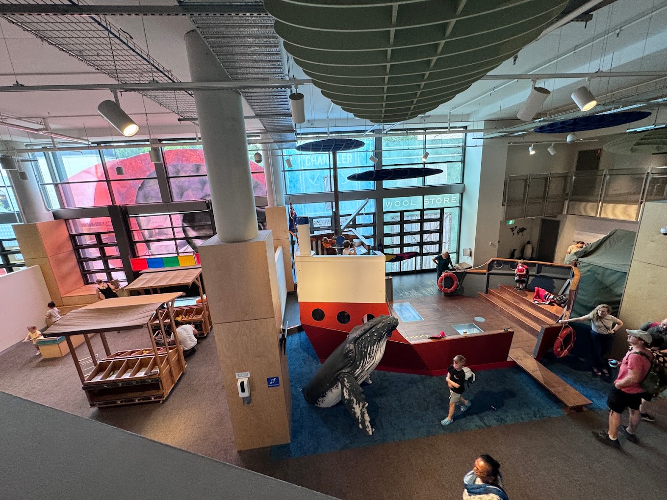 Interactive exhibit space inside Early Start Discovery Space