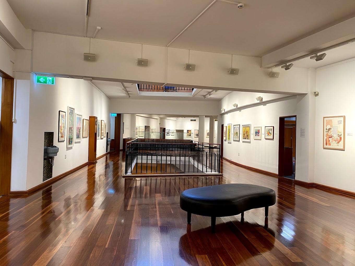 Artwork on display inside Wollongong Art Gallery