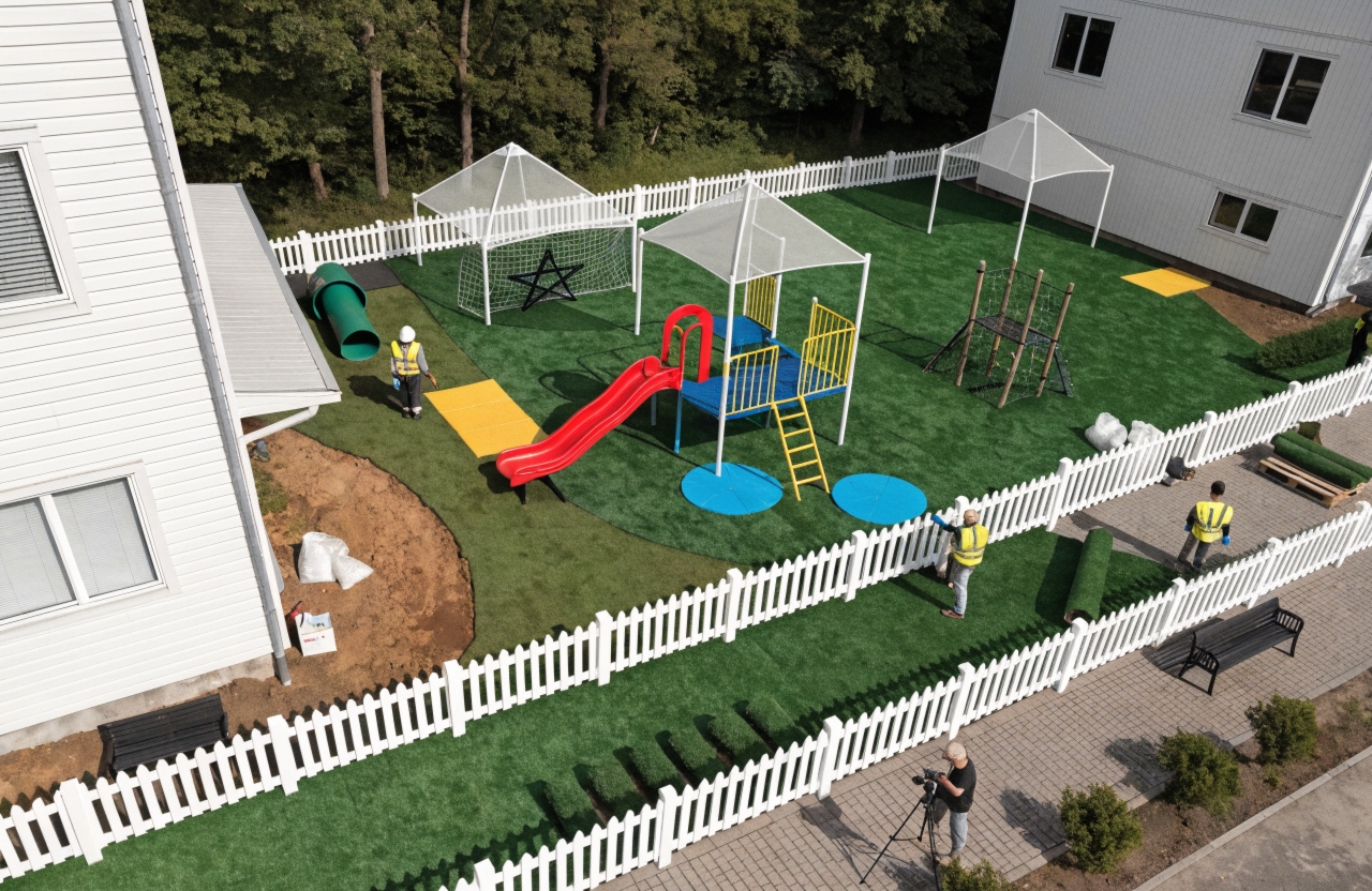 Synthetic turf installed in a childcare centre outdoor play area in Wollongong