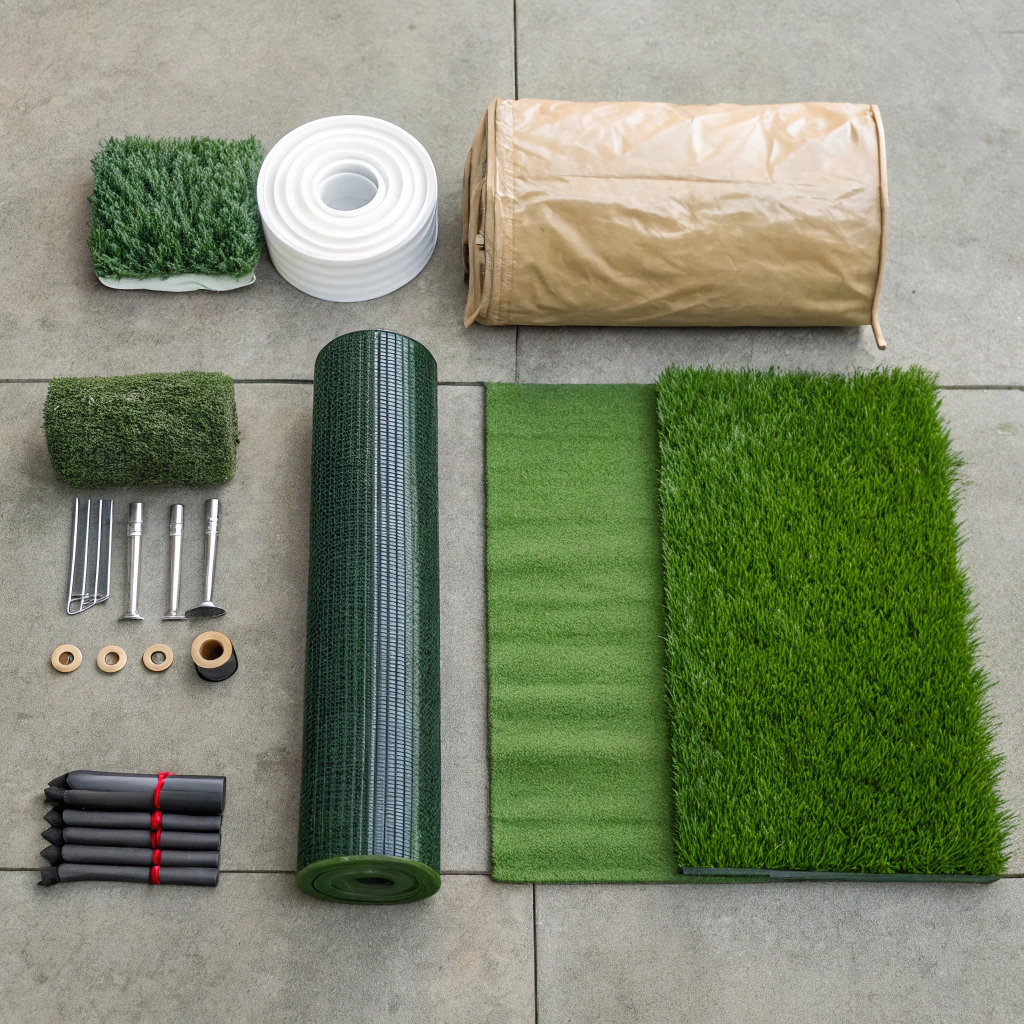 Complete DIY synthetic grass supply kit