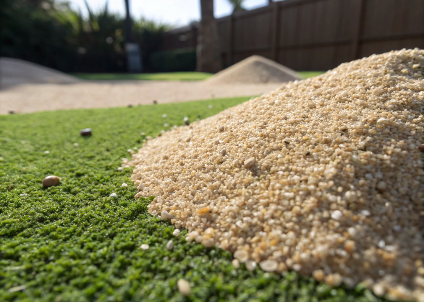 Kiln-dried silica sand turf infill